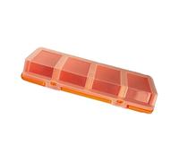 Mallette de rangement avec couvercle transparent et loquet, C | Couvercle transparent avec loquet de fermeture sécurisée pour le matériel de fixation, vis, perles, fixations et petites