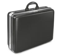 Mallette de rangement en ABS, vide, dimensions 495 x 410 x 175 mm, couleur noire