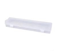 Mallette de rangement en plastique rigide 35,6 cm avec loquet de | Fond nervuré robuste, base en grille antidérapante, haute capacité de charge, construction, essentiel pour l'atelier