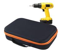 Mallette de rangement pour perceuse électrique, boîte de rangement à outils en tissu Oxford, organiseur de quincaillerie portable, étui de transport protecteur avec poignée pour perceuse sans fil
