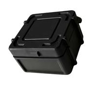 Mallette de rangement pour pièces d ' atelier, Black | Boîte de rangement couverte empilable pour vis de réparation à domicile, écrous, besoins d ' assortiment de ressorts