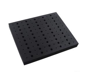 Mallette de rangement professionnelle pour fraises à défoncer avec 110 trous, plateau en mousse EVA pour l'organisation de la tige de 1/4 1/2 pouce