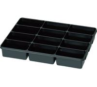 Mallette de rangement séparations fixes 815351 (L x l x H) 335 x 235 x 50 mm Nombre de compartiments: 12 1 pc(s)