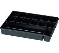 Mallette de rangement séparations fixes 815353 (L x l x H) 335 x 235 x 50 mm Nombre de compartiments: 14 1 pc(s)
