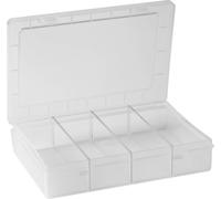 Mallette de rangement séparations fixes Hünersdorff 606020 (L x l x H) 180 x 140 x 40 mm Nombre de compartiments: 1 1 pc(s)
