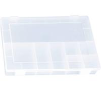 Mallette de rangement séparations fixes Hünersdorff 611300 (L x l x H) 335 x 225 x 55 mm Nombre de compartiments: 8 1 pc(s)
