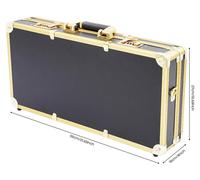 Mallette de styliste, en aluminium durable, avec serrure de sécurité, de couleur noire