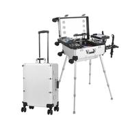 Mallette de train maquillage en aluminium