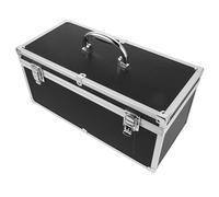 Mallette de Transport en Alliage D'aluminium Noir 12, 80x5, 91x5, 91 | Poignées Ergonomiques et Loquets Métalliques, Rangement Polyvalent pour Matériel Audio, Événements Professionnels