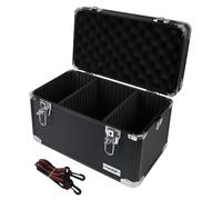 Mallette de transport en aluminium valise - Compartiments séparables - 40 x 27,5 x 23,5 cm - Rembourrage en mousse