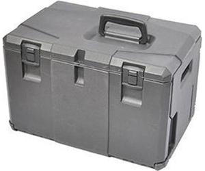 Mallette de transport universelle en plastique pour tronçonneuses. Avec compartiments pour ranger les accessoires d'affûtage et...
