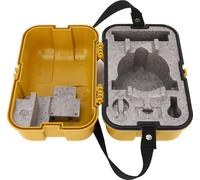 Mallette d'instrument de nivellement à serrure unique en plastique pour station totale Boîte de rangement pour matériel d'arpentage Jaune