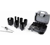 Mallette électricien DIAGER 10 pièces Ø 22-35-40-51-54-65-68 + Pilote + 2 Forets - 3000C