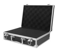 Mallette en Aluminium Noire avec Mousse, Coffret à Outils pour Hommes | Boîtier en Aluminium, Boîte de Rangement en Aluminium, Rentrée Scolaire, Valisette de Rangement