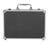 Mallette en Aluminium Noire pour Rangement D’outils, Boîte Portable | Étui de Transport en Aluminium, Mousse de Boîte à Outils, Rentrée Scolaire