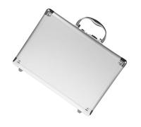 Mallette en aluminium pour ordinateur portable Mallette à outils Portable en alliage d'aluminium, mallette rigide for randonnée plein air Camping pêche avec poignée de mot passe multifonctionnelle
