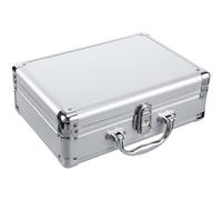 Mallette en Aluminium pour Transport Fréquent, Argentée Robuste et Portable | Outils Maquillage, Protège Objets Précieux, Cadre en Alliage D'aluminium, Extérieur Renforcé, Petites Caméras