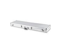 mallette fusil pour arme argenté 133x34x11cm métal en alliage d'aluminium avec serrure pour arme Longue, fusil et pistolet