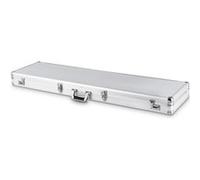 mallette fusil pour arme giantex argenté 133x34x11cm métal en alliage d’aluminium avec serrure pour arme Longue, fusil et pistolet Argent G