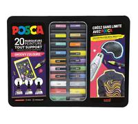Mallette posca marqueur les insolites 20 unites coloris assortis