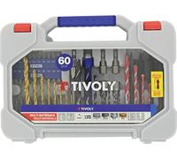 Mallette mixte 60 pièces TIVOLY pour perceuse et visseuse