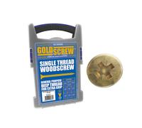 Mallette professionnelle de 1000 vis à bois à tête fraisée PZ Goldscrew