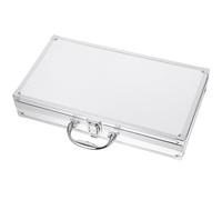 Mallette Rigide en Alliage D’aluminium pour Petits Instruments, Argenté | Coque ABS Renforcée, Charnières Verrouillables, Protection , Transport Sûr en Salons et Foires, 1 Pièce