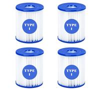 Mallez Lot de 4 cartouches filtrantes de type I pour piscine Bestway - Cartouche filtrante de rechange pour piscine gonflable