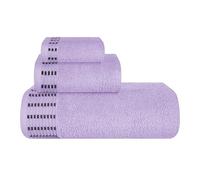 MALLONI HOME Lot de 3 serviettes en coton ultra douces, compactes et légères - Contient des serviettes de bain 71,1 x 139,7 cm, des serviettes 40,6 x 61 cm et une débarbouillette de 30,5 x 30,5 cm,