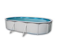 MALLORCA Piscine hors sol en acier ovale 640 x 366 x 120 (Kit complet piscine, Filtre, Skimmer et échelle)