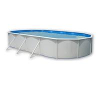 MALLORCA Piscine hors sol ovale en acier avec Kit complet d'été et tapis 730 x 366 x 120 cm (Kit complet piscine, Filtre, Skimmer et