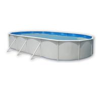 MALLORCA Piscine hors sol ovale en acier avec Kit complet d'été et tapis 915 x 457 x 120 cm (Kit complet piscine, Filtre, Skimmer et