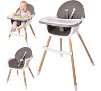 Malplay chaise haute réglable chaise d'enfant chaise à manger avec plateau anti-salissures chaise haute BITEO pour bébé et jeune enfant