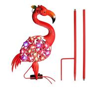 MALSSE Lampe solaire créative en forme d'oiseau en métal 30 LED pour terrasse, jardin, cour, 98 cm de haut, lampe décorative en forme d'oiseau à énergie solaire