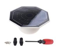 MALSSE Lampe solaire robuste avec fonction de plus de 12 heures, idéale pour la décoration de mât de drapeau en plein air, lumière durable