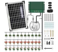 MALSSE Minuteur d'eau avancé avec panneau solaire et batterie rechargeable pour arrosage automatique des plantes