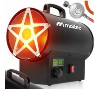 MalTec Gas Heating Blower 25kW with pressure controller Bauheizer Mobile Gas Heating Device with Thermostat Overheat Protection Heating Device