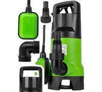 MalTec pompe immergée pour eaux usées 770W - 13000 l/h, moteur à induction, interrupteur à flotteur, 10m de câble, raccord 1"-1½", IPX8, pompe immergée jusqu'à 7m