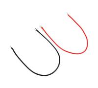 Malufain Câbles de Batterie 10AWG, Paire de Cuivre Pur Rouge Noir 50 Cm | Isolation en PVC, Bornes étamées, Systèmes D'énergie Solaire, Voitures, Camions, Camping-cars, VTT Marins, Câbles d'onduleur.