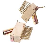MALUGOGO 2 Pièces Brosse en Acier pour Désherbage Manuel, Outil de Désherbage pour Crevasses de Terrasses et Trottoirs, Brosse Métallique à Gratter Fil Acier et Bois