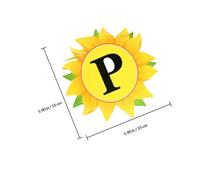 MALUGOGO Bannière D'anniversaire Tournesol en Papier Jaune, Décoration Créative pour Fête D'anniversaire et Activités Familiales, Guirlande Fanion Originale