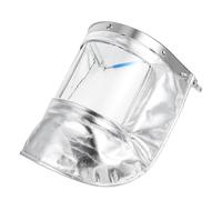 MALUGOGO Bouclier de Coupe Visage en Aluminium Argenté avec Bandeau Réglable et Design Ergonomique pour Environnements Haute Température et Travaux de Soudage