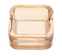 MALUGOGO Cendrier en Verre Moderne Compact et Facile à Nettoyer, Design Européen Élégant et Chic, pour Bureau, Maison, Terrasse et Camping-
