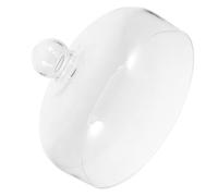 MALUGOGO Cloche à gâteau en verre de 26 cm de diamètre avec verre sans plomb, anti-poussière pour la maison et les desserts