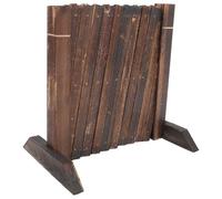 MALUGOGO Clôture Extensible Barrière à Neige en Bois Décorative pour Jardin Extérieur, Treillis Pliable Facile à Transporter Élégante pour Plus D'intimité