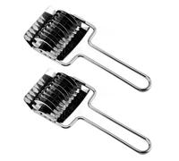MALUGOGO Coupe-légumes Manuel en Acier Inoxydable 2pcs, Trancheuse Robuste Multi-usage pour Pâtes et Échalotes, Outil Pratique Cuisine Maison
