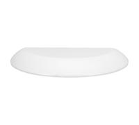 MALUGOGO Étagère Murale de Rangement en Bois Blanc Demi-Cercle, Design Simple et Rustique, Facile à Nettoyer, Cuisine et Chambre