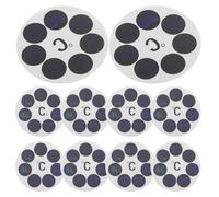 MALUGOGO Lot de 10 autocollants ronds pour thermomètre de bain - Matériau animal domestique - Changement de couleur - Affichage numérique de la température de l'eau de bain - Surveillance de la