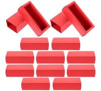 MALUGOGO Lot de 12 boîtes de rangement pliables en carton rouge à lèvres pour huiles essentielles, baumes à lèvres et bouteilles de parfum, 11,5 x 3,8 x 3,7 cm, organisateur de cosmétiques pour voyage