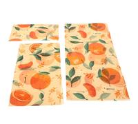 MALUGOGO Lot de 3 feuilles de papier d'emballage alimentaire réutilisable en cire d'abeille durable alternative naturelle aux emballages en plastique pour la cuisine et le stockage des aliments